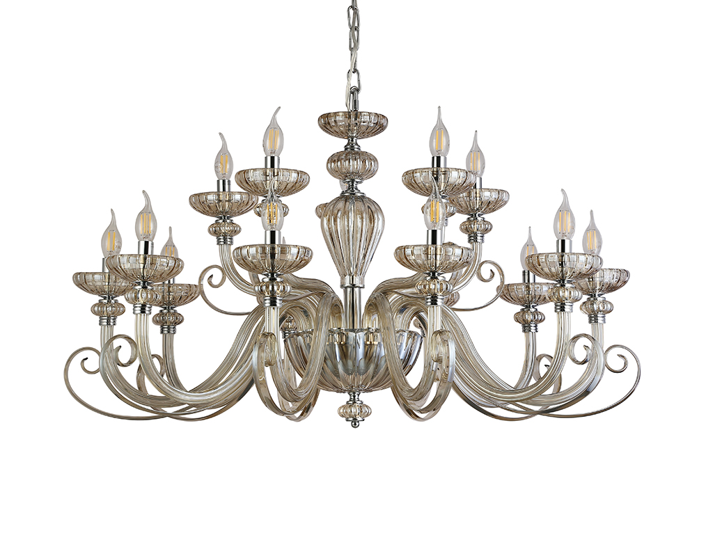 картинка NEWPORT 8620 8620+5/C chrome cognac , Люстра магазин pro-decor.kz являющийся официальным дистрибьютором в Казахстане картинка NEWPORT 8620 8620+5/C chrome cognac , Люстра от магазина pro-decor.kz
