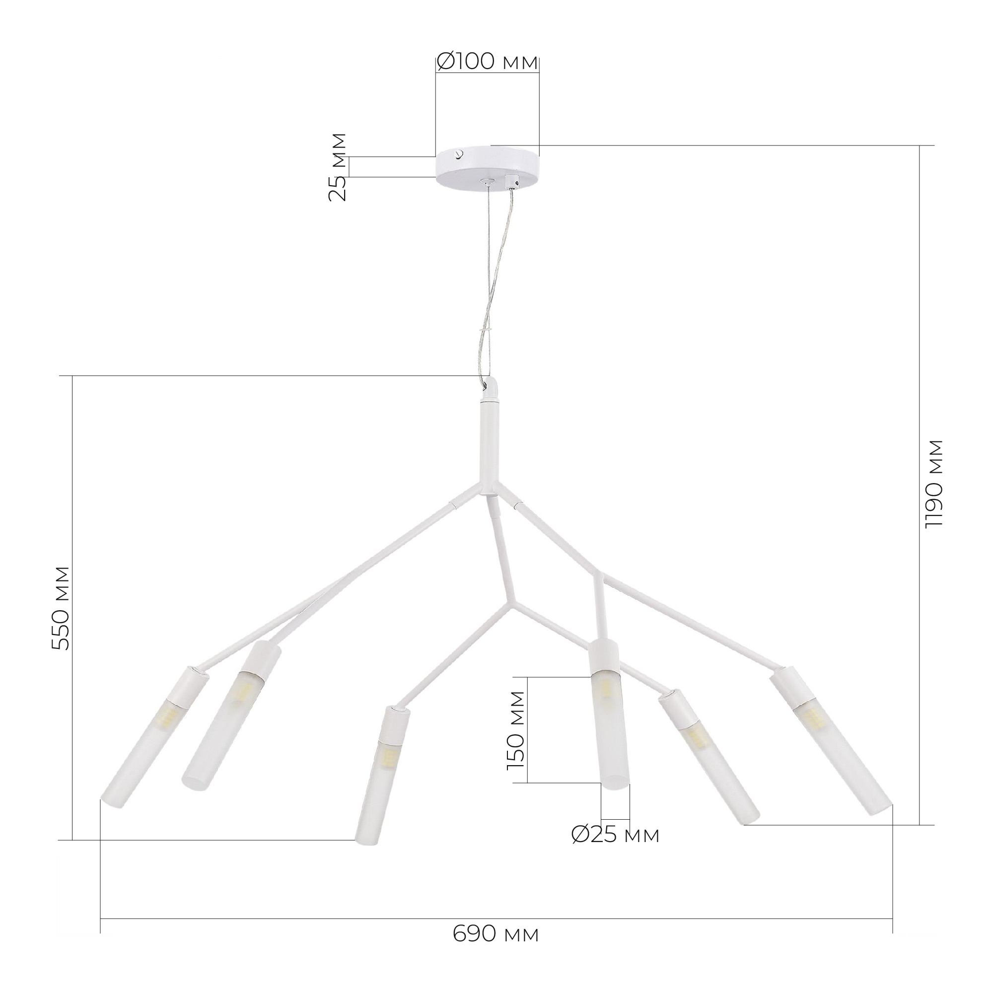 картинка SLE1129-503-06 Светильник подвесной  от магазина pro-decor.kz