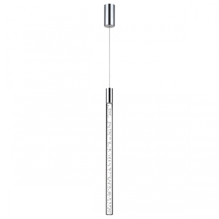 картинка 4370/5L HIGHTECH ODL23 107 хром полированный/акрил с пузырьками Подвесной св-к IP20 LED 5W 200Лм 3000K SPARKY от магазина pro-decor.kz