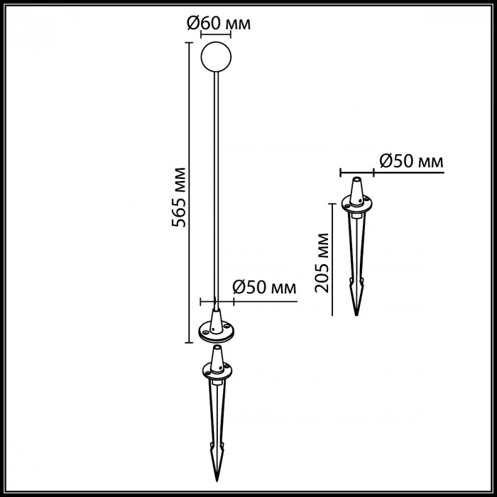 картинка 7123/1GLB NATURE Odeon Light Уличный светильник NOTTE от магазина pro-decor.kz