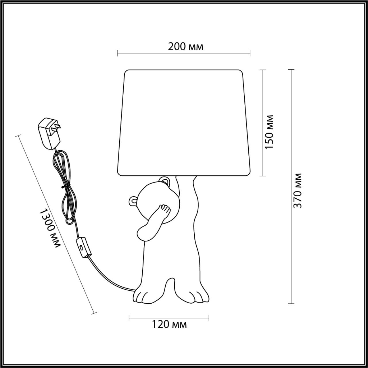 картинка 5662/1T MODERNI LN23 123 Настольная лампа BEAR от магазина pro-decor.kz