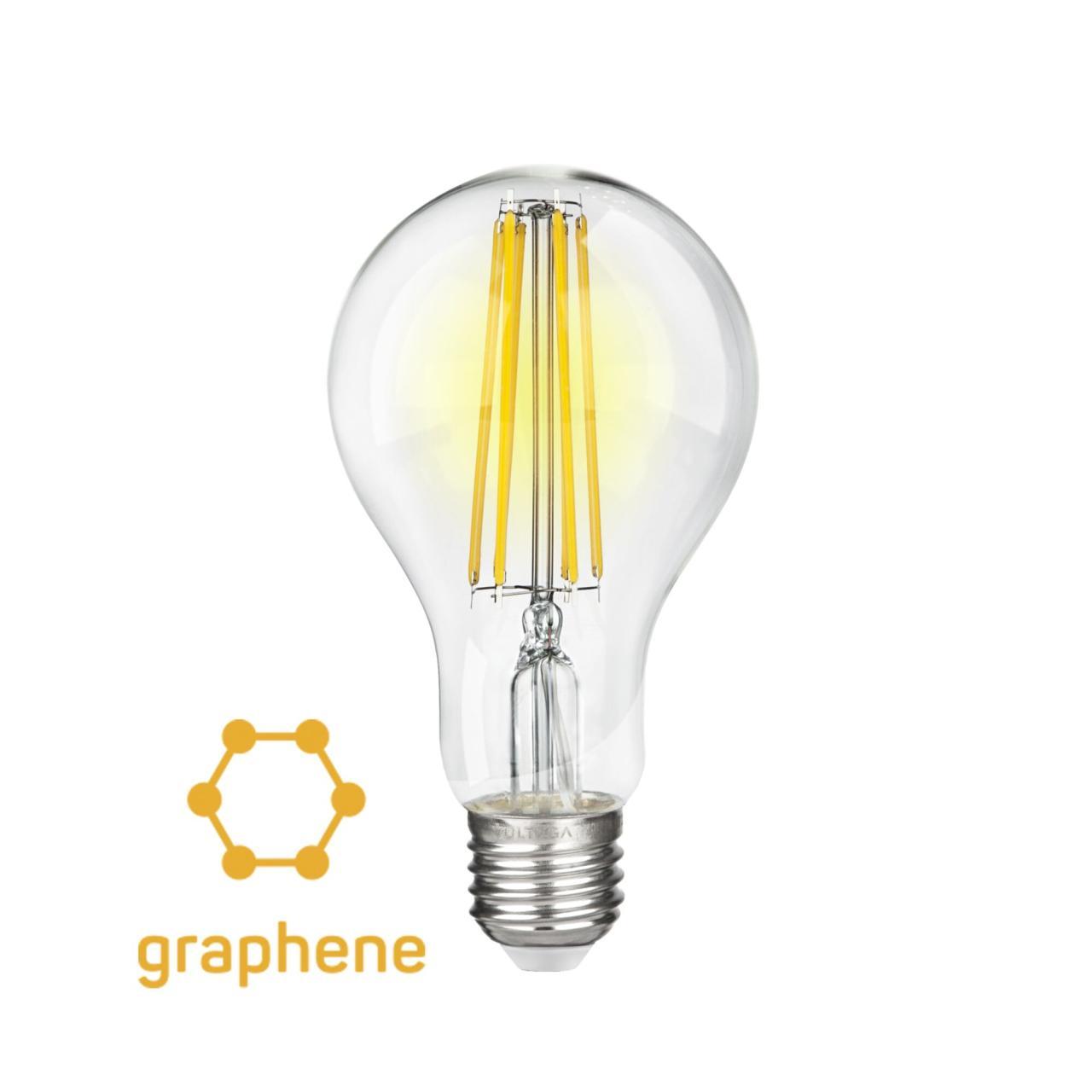 картинка Лампа светодиодная филаментная Voltega E27 15W 2800К прозрачная VG10-A1E27warm15W-F 7104 от магазина pro-decor.kz
