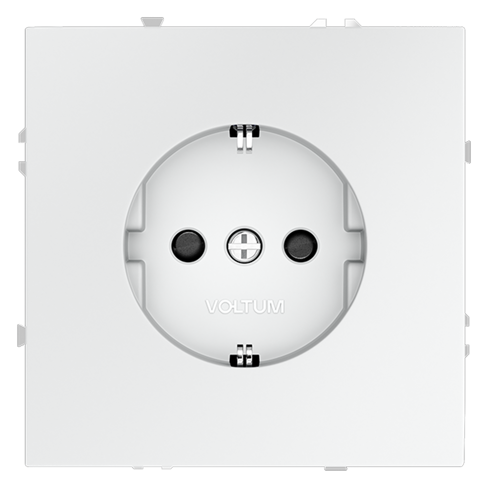 картинка Розетка встраиваемая VOLTUM S70 с заземлением и защитными шторками, 16А, (белый матовый) VLS040202 магазин pro-decor.kz являющийся официальным дистрибьютором в Казахстане картинка Розетка встраиваемая VOLTUM S70 с заземлением и защитными шторками, 16А, (белый матовый) VLS040202 от магазина pro-decor.kz