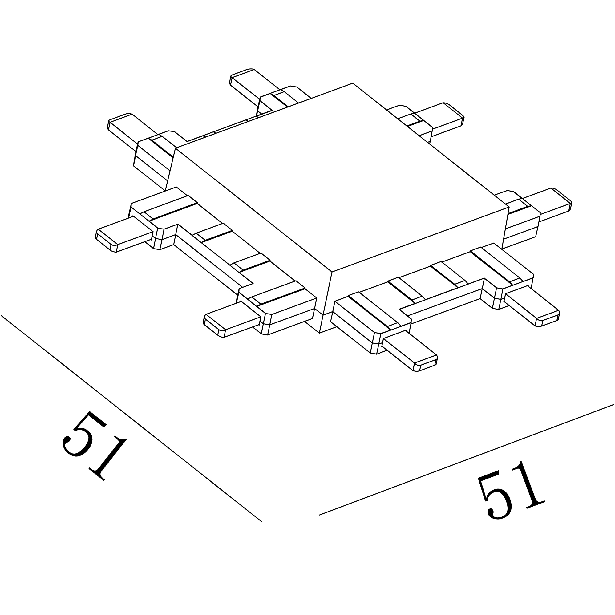 картинка CN-SLIM-BL-X  Коннектор системы SLIM от магазина pro-decor.kz
