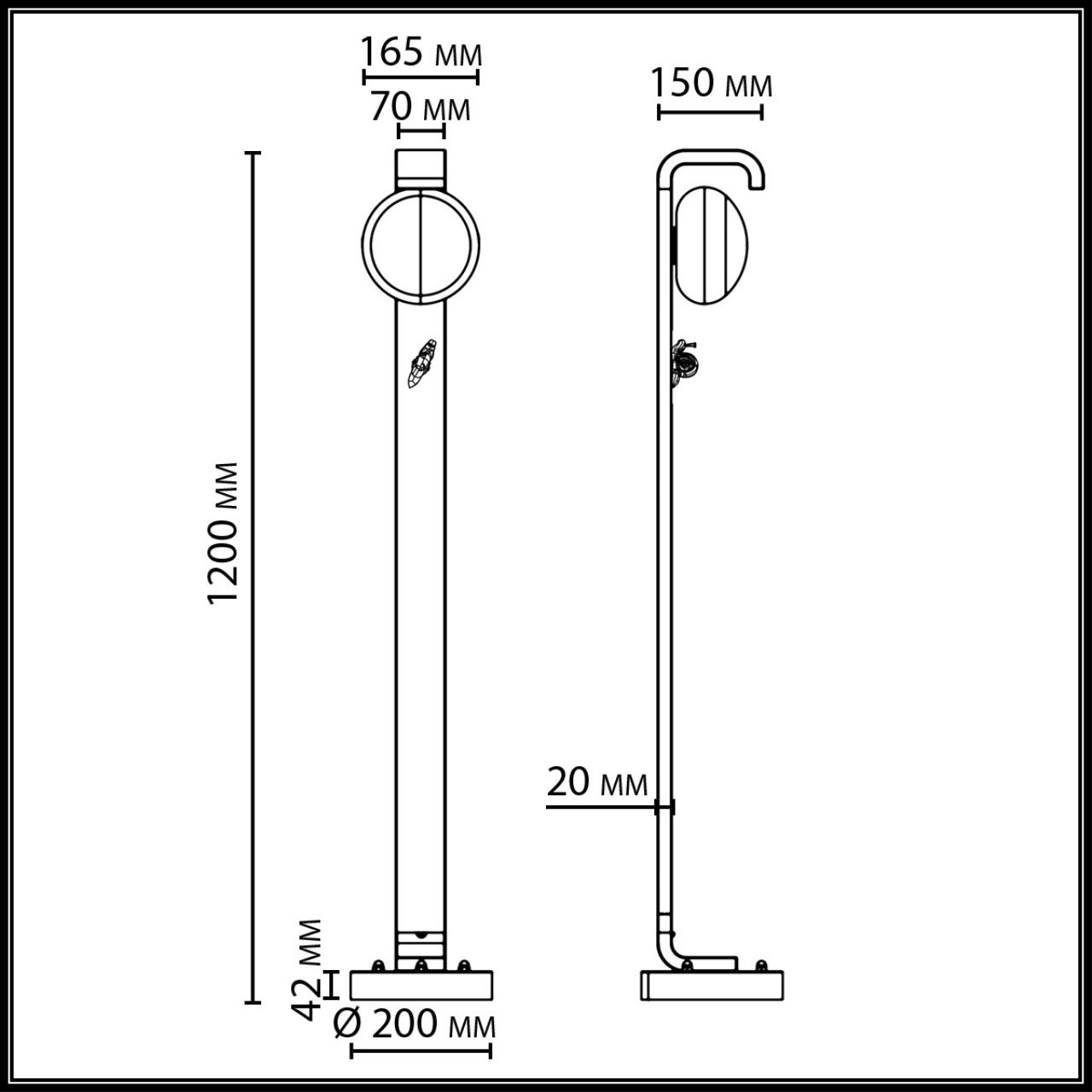 картинка 5434/1FA NATURE Odeon Light Уличный наземный светильник LUMA от магазина pro-decor.kz