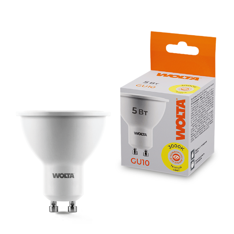 картинка Лампа LED WOLTA 25YPAR16-230-5GU10 от магазина pro-decor.kz