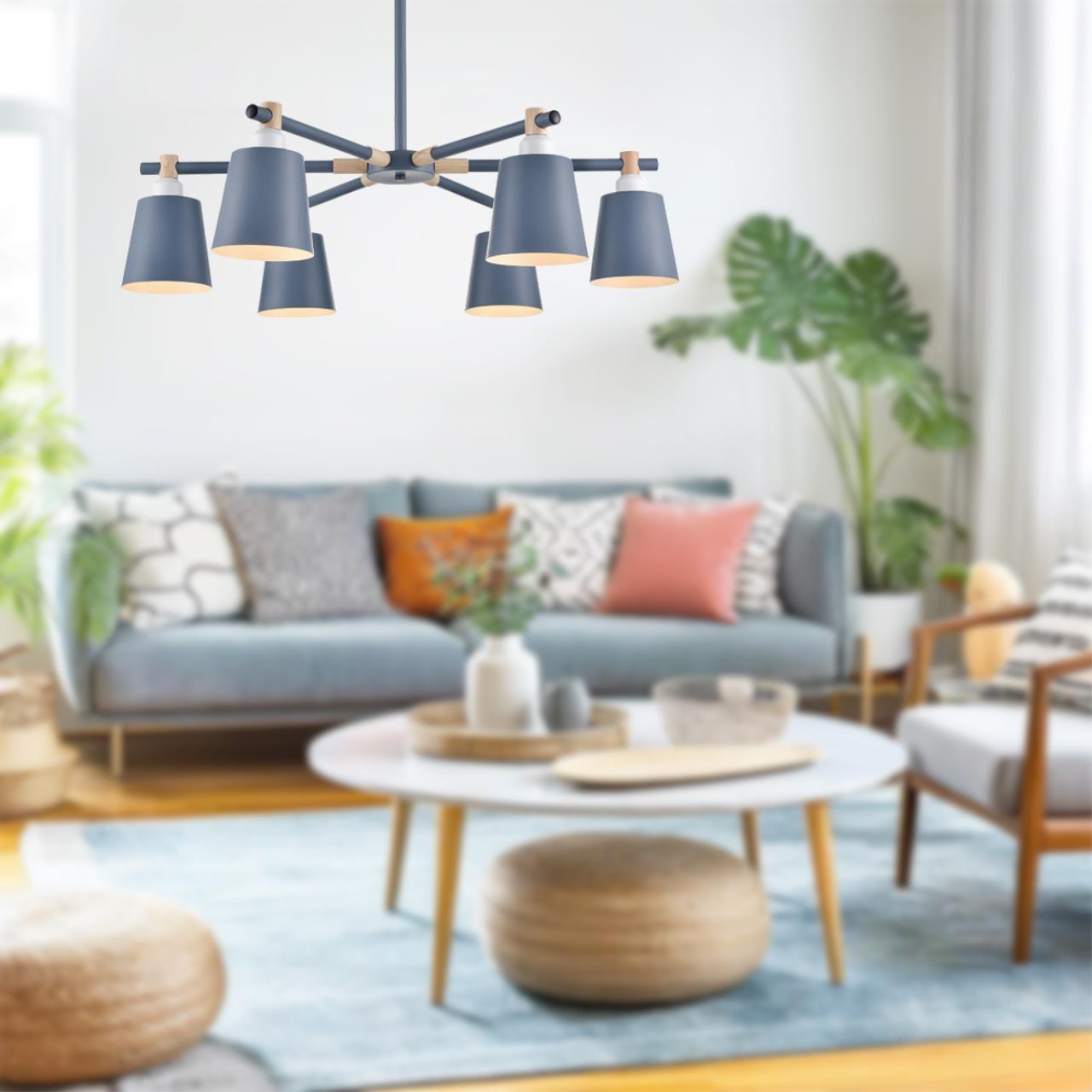 картинка 8098/6C Lumion Люстра подвесная ROSALINA от магазина pro-decor.kz