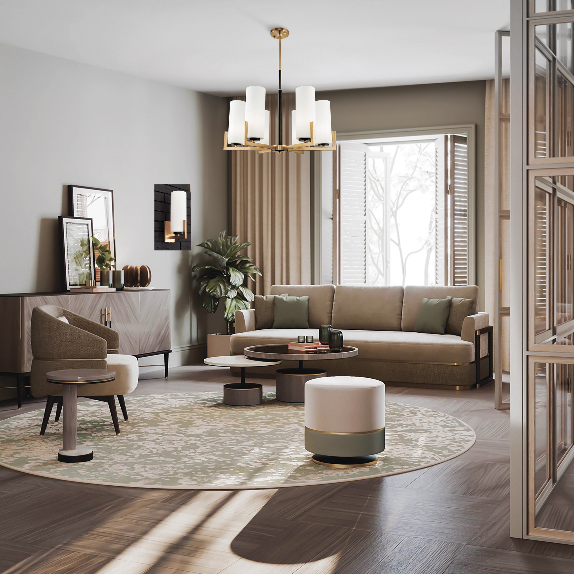 картинка Подвесная люстра Maytoni Fortano MOD089PL-06BS от магазина pro-decor.kz