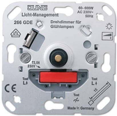 картинка Диммер поворотно-нажимной Jung 266GDE от магазина pro-decor.kz