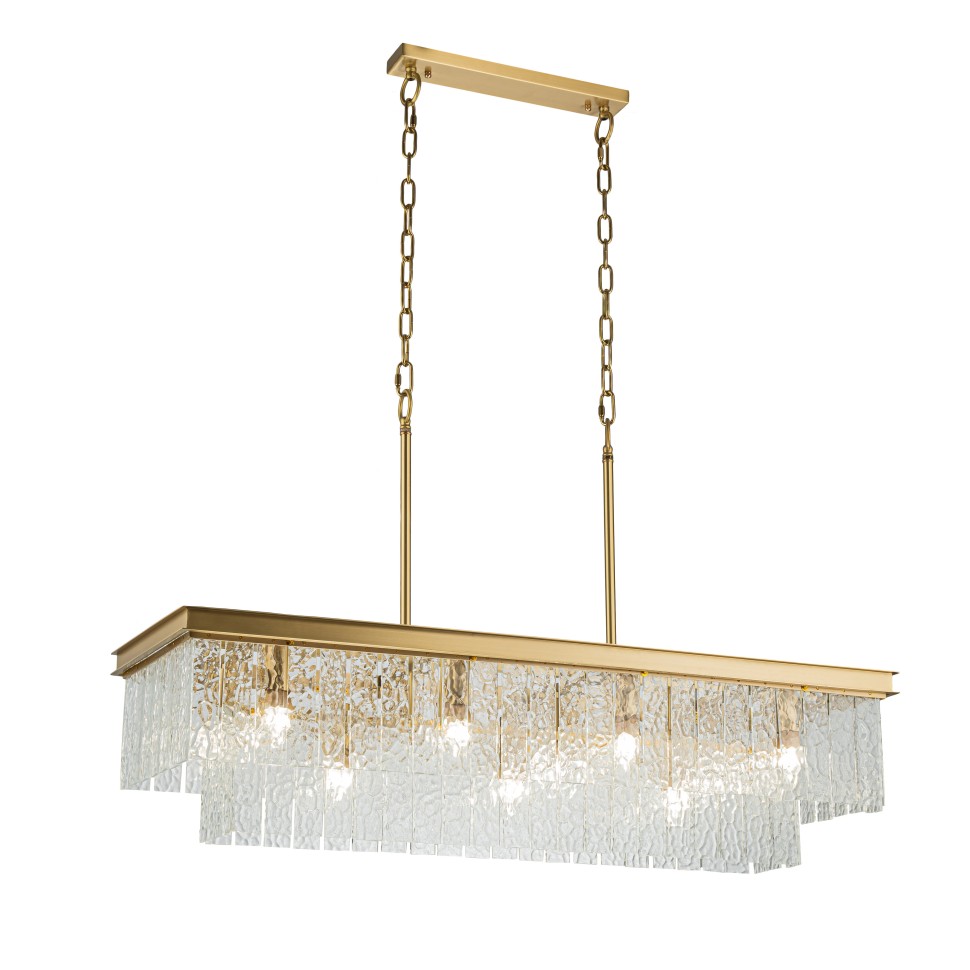 картинка Подвесная люстра Belfast Harland 6308-10C BR CL  от магазина pro-decor.kz