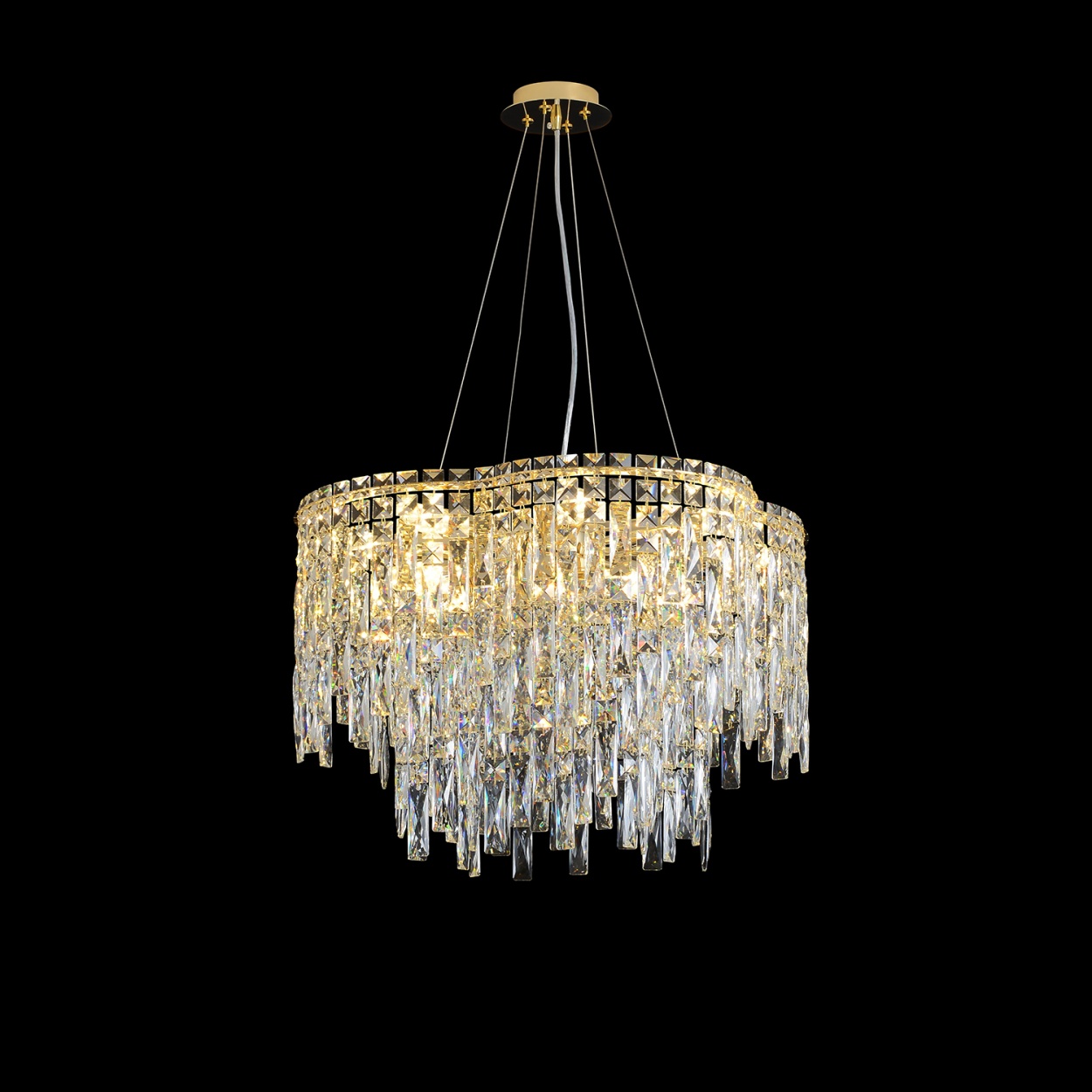 картинка Люстра Crystal Lux ABRIL SP12 GOLD Crystal Lux 0021/312 от магазина pro-decor.kz